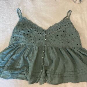 Green American eagle top